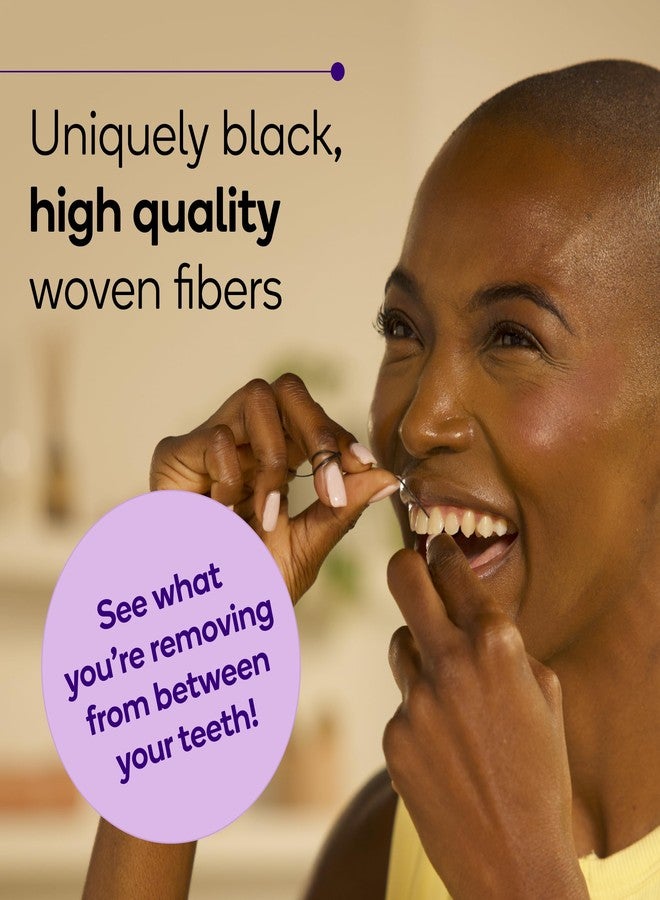 BURST Big Floss Refill Bobbin (273 Yards/XL Spool) | Fits Burst’s Big Expanding Dental Floss Dispenser | Mint Eucalyptus | Expanding Black Floss with Xylitol Coating | Vegan | Paraben Free Tooth Floss - Image 2